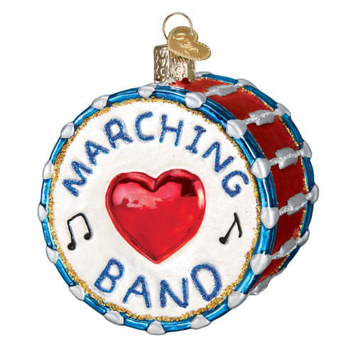 Old World Christmas 38052 Musical Instruments Glass Blown Ornaments for Christmas Tree Marching Band
