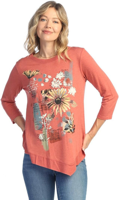 Jess & Jane Light French Terry Asymmetric Tunic - LT3