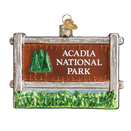 Old World Christmas Ornaments: State Parks Glass Blown Ornaments for Christmas Tree, Acadia National