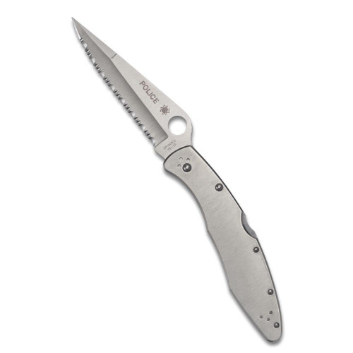 Spyderco Ambitious Lightweight Pocket Knife with 8Cr13MoV Stainless Steel Blade with Black FRN Handle
