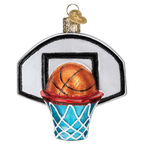 Old World Christmas Ornaments Basketball Hoop Glass Blown Ornaments for Christmas Tree.