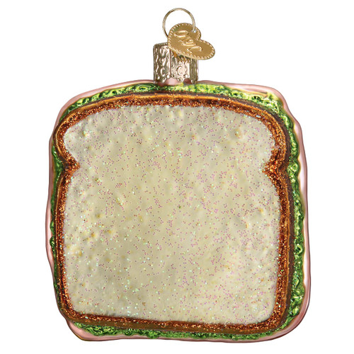 Old World Christmas Ham and Cheese Sandwich Glass Blown Ornament for Christmas Tree | Ham and Cheese Sandwich