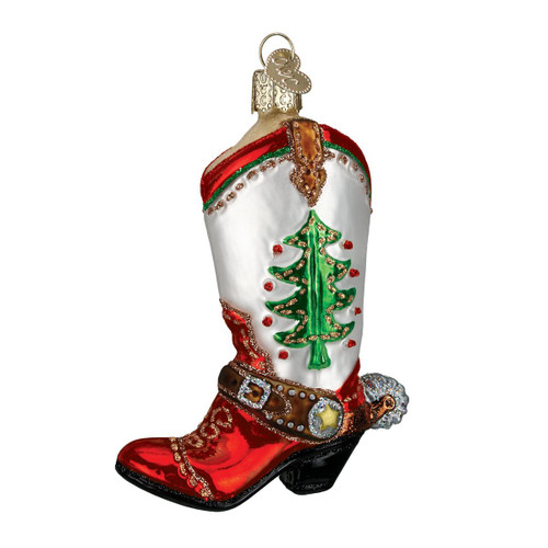 Old World Christmas Pioneer Collection Glass Blown Ornaments Tree Christmas Cowboy | Christmas Cowboy