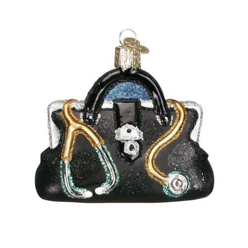 Old World Christmas Tools Glass Blown Ornaments for Christmas Tree, Doctor's Bag | Doctor's Bag