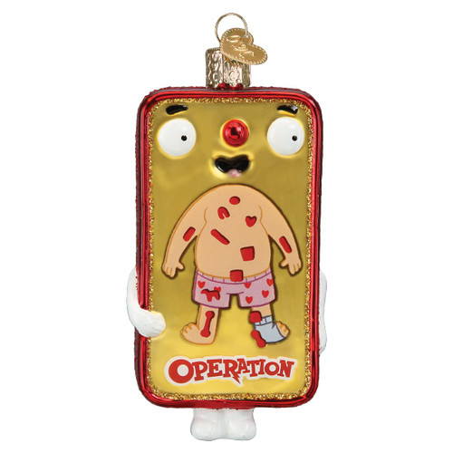 Old World Christmas Operation Glass Blown Ornament for Christmas Tree (Operation)