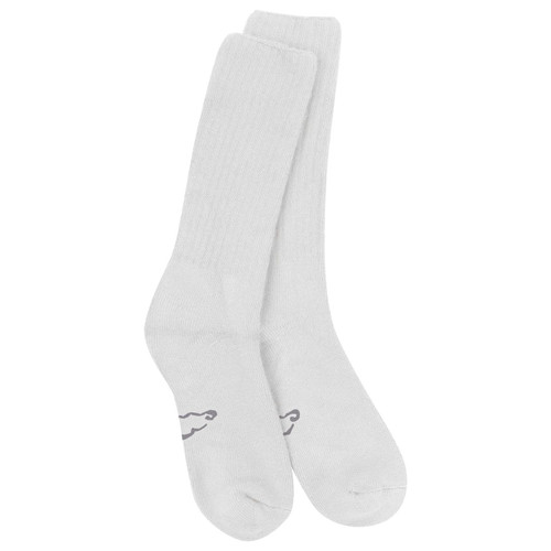 World's Softest Classic Crew Socks - Ultra Soft Crew Socks for Women and Men | X-Large, White
