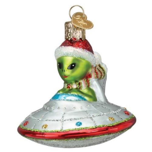 Old World Christmas Ornaments Christmas UFO Glass Blown Ornaments for Christmas Tree | Christmas Ufo
