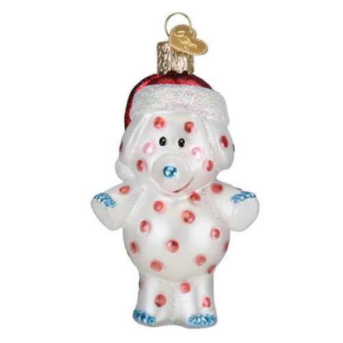 Old World Christmas Spotted Elephant Glass Hanging Ornament