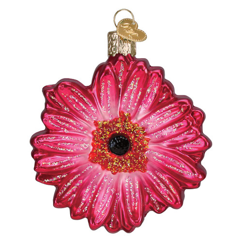 Old World Christmas Gerbera Daisy Glass Blown Ornament for Christmas Tree | Gerbera Daisy