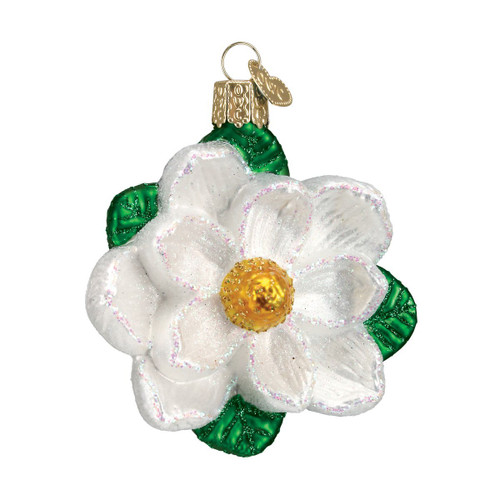 Old World Christmas Garden Gifts Glass Blown Ornaments for Christmas Tree Magnolia.