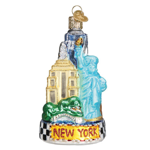 Old World New York City Glass Blown Ornament 20083