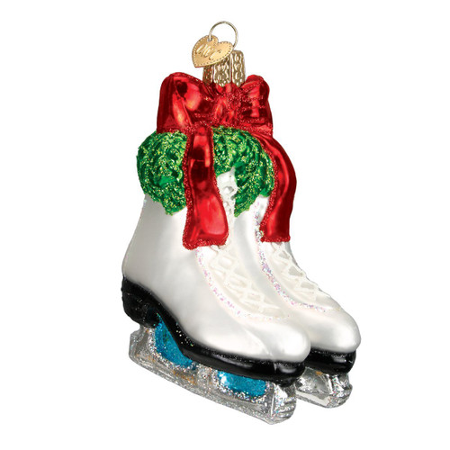 Old World Christmas 2020 Christmas Ornament Holiday Skates Glass Blown Ornament for Christmas Tree