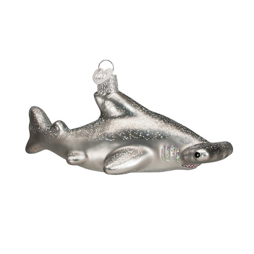 Old World Christmas Sea and Water Animals Glass Blown Ornaments for Christmas Tree Hammerhead Shark