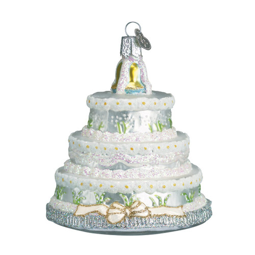 Old World Christmas Bride and Groom Gifts Glass Blown Ornaments for Christmas Tree, Wedding Cake