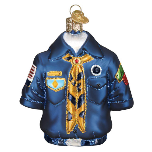 Old World Christmas Scout Uniform Glass Blown Ornaments for Christmas Tree