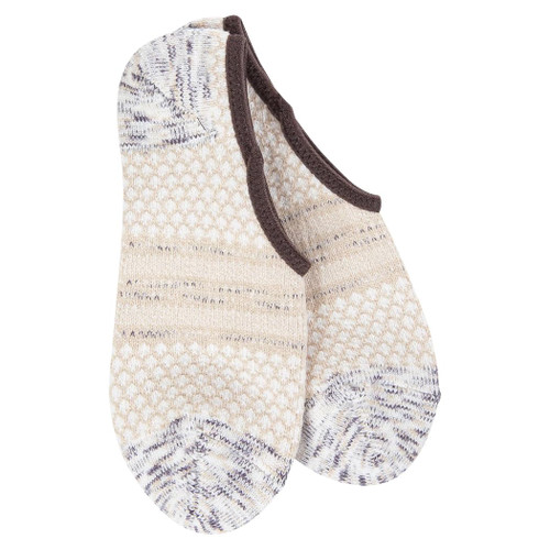 World's Softest Weekend Gallery Footsies/Socks, One Size Fits Most | 6-11, Cookie Dough Multi