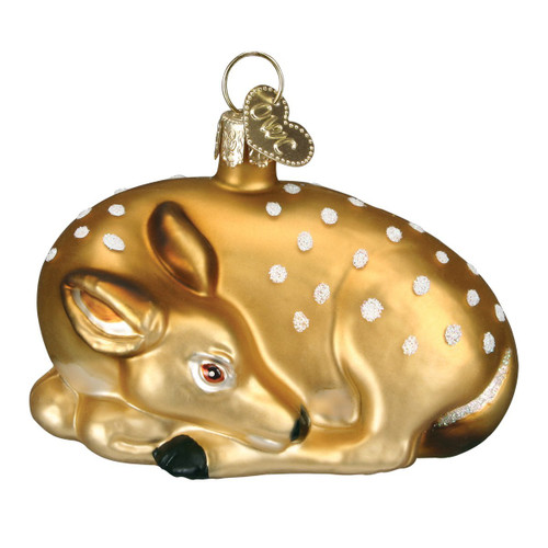 Old World Christmas Ornaments: Animal Collection Glass Blown Ornaments for Christmas Tree, Fawn