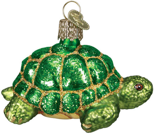 Old World Christmas Tortoise Glass Blown Ornament for Christmas Tree