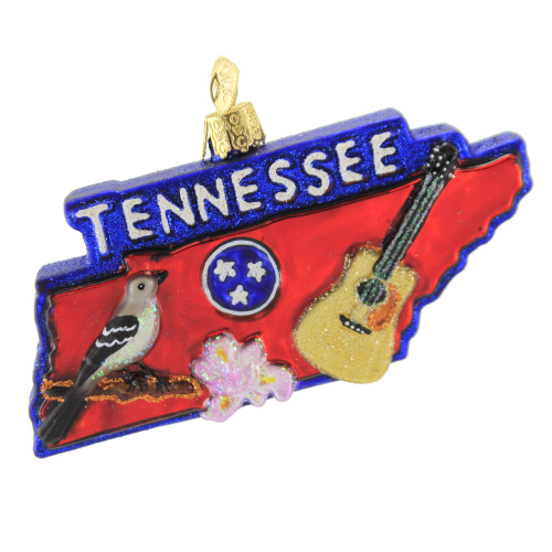 Old World Christmas Ornaments State of Tennessee Glass Blown Ornaments for Christmas Tree