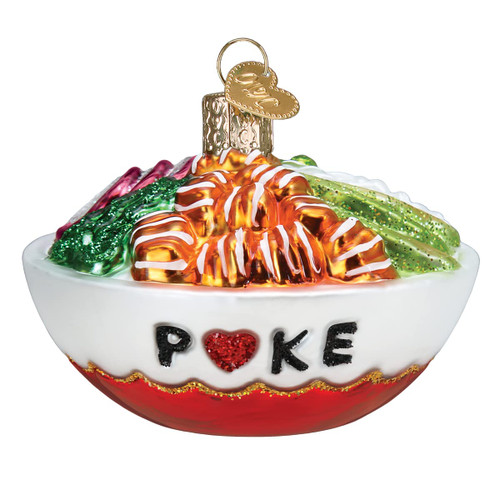 Old World Christmas Poke Bowl Glass Blown Ornament for Christmas Tree