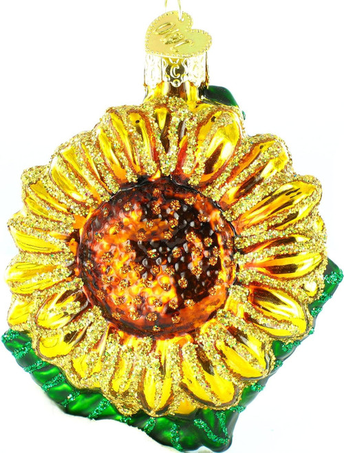 Old World Christmas Sunflower Garden Gifts Glass Blown Ornaments for Christmas Tree, Sunflower