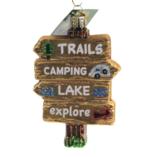 Old World Christmas Ornaments Gone Camping Glass Blown Ornaments for Christmas Tree