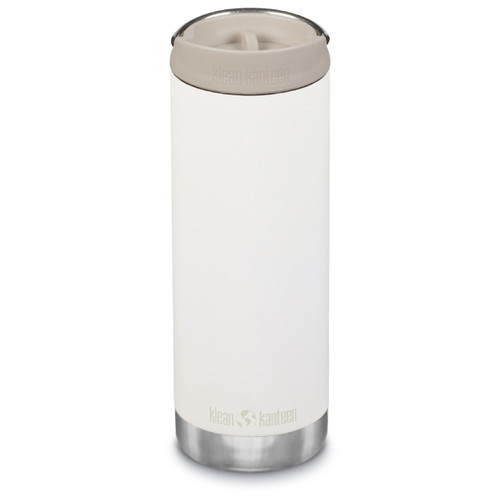 Klean Kanteen TKWide Insulated Coffee Tumbler with Cafe Cap - Stainless Steel Water Bottle & Thermal Tumbler - Tofu 16 oz.