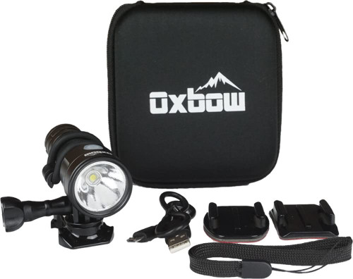 Maverick Dirt Bike Helmet Light Kit with Rechargeable Battery, Compatible with GoPro Mounts, 1000 Lumens | 1.5 Hours on High Beam