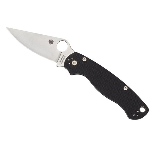 Spyderco Para Military 2 EDC Folding Utility Knife - 3.42" CPM S45VN Steel Blade and Durable G-10 Handle, PlainEdge - C81GP2