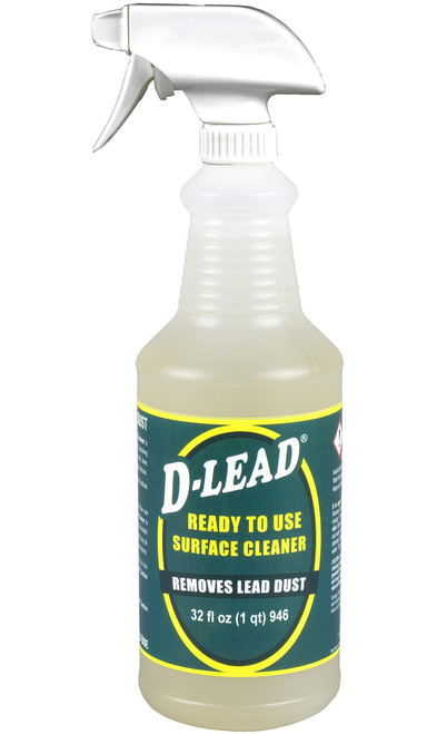 D-Lead Surface Cleaner, Ready-to-Use 32 oz Bottle with Sprayer, 331PD-RT-032