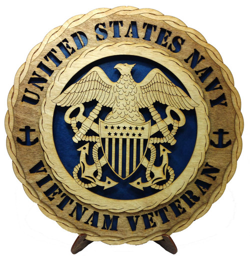 Custom Laser Accents Vietnam Veteran Military Decorative Wall Plaque