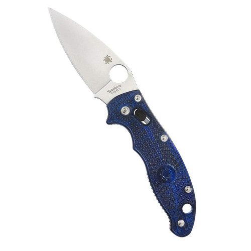 Spyderco Manix 2 Lightweight Translucent Blue PlainEdge | C101PBL2