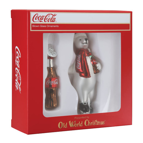 Old World Christmas Coca-Cola Polar Bear Set