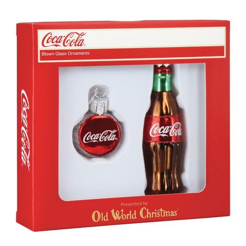 Old World Christmas Coca-Cola Bottle Set