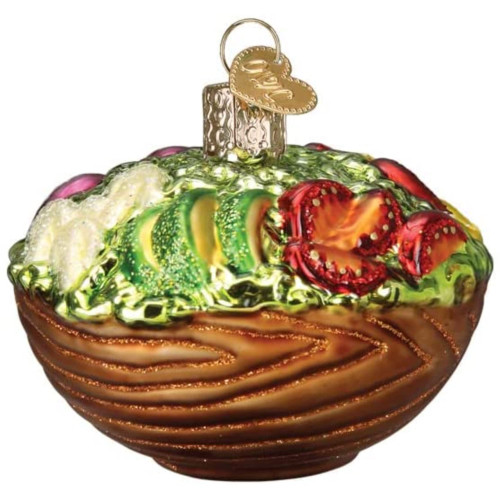Old World Christmas Bowl of Salad Ornament