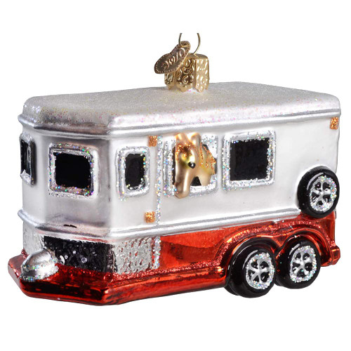 Old world Christmas Horse Trailer Ornament