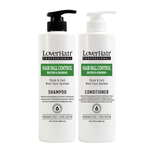 LoverHair Professional Hair Fall Control Shampoo & Conditioner 600ml/20.3 fl.oz