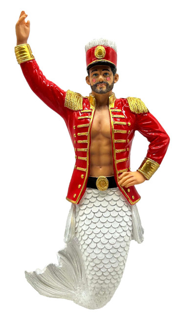 December Diamonds 55-55474 Nut Cracker Merman Ornament, 7 Inches