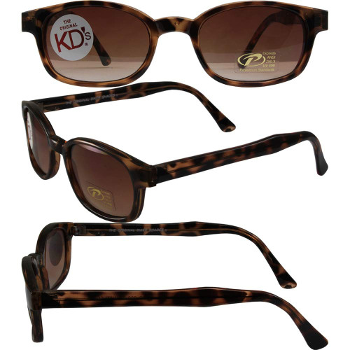 KD Original KD's Dark Tortoise Amber Motorcycle sunglasses