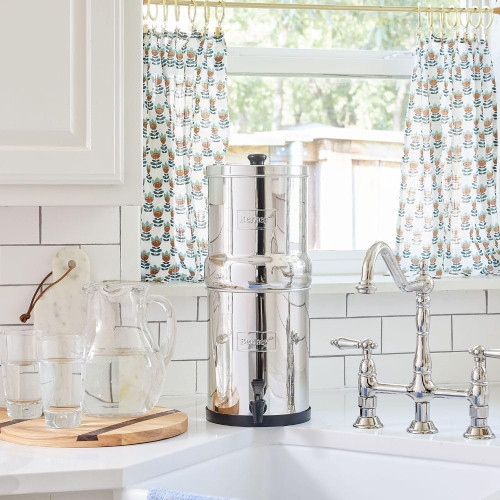 Travel Berkey Gravity-Fed Water Filter with 2 Black Berkey Elements–Enjoy Potable Water While Camping, RVing, Off-Grid, Emergencies, Every Day at Home