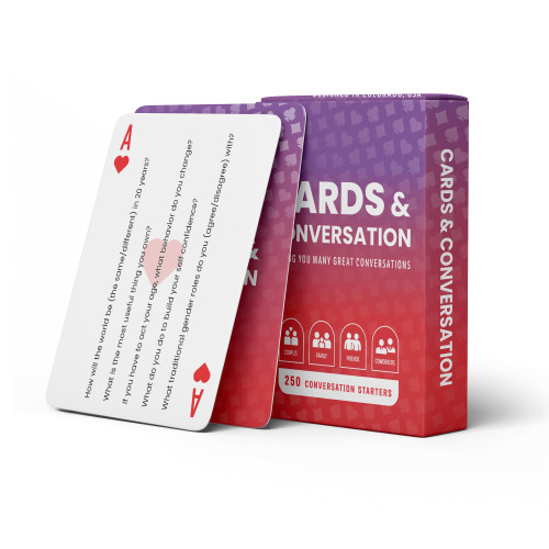 Cards & Conversation 250 Conversation Starter Cards (Thought Provoking Topics)