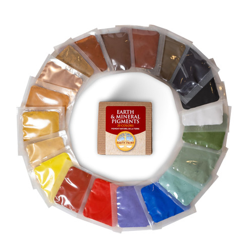 Natural Earth Paint Pigment Sample Pack – 20