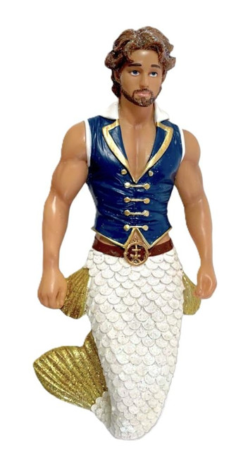 December Diamonds Salty Seaman Merman Ornament 55-55510, 6.75 Inch