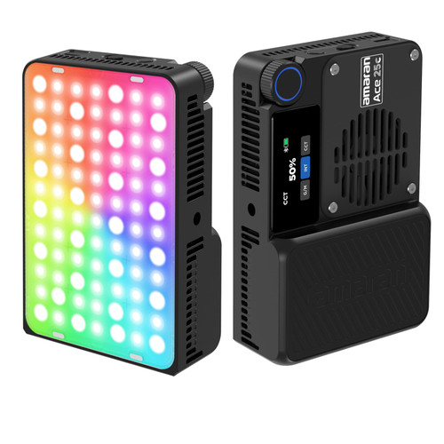 Amaran Ace 25c Pocket RGBWW LED Light (Charcoal)