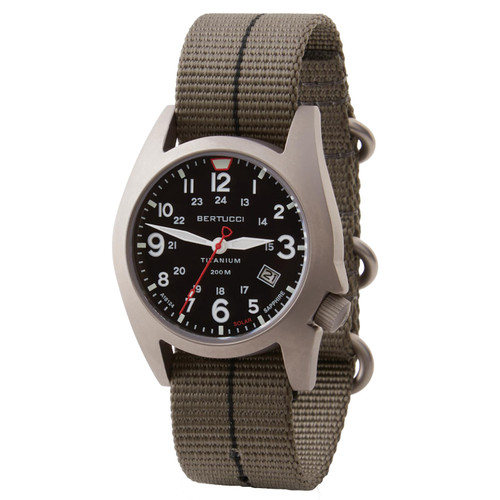 BERTUCCI 41 mm Titanium Field Watch - A-7TS Solar -12901