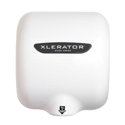 XLERATOR XL-BW Automatic High Speed Hand Dryer with White Thermoset (BMC) Cover, 12.5 A, 110/120 V