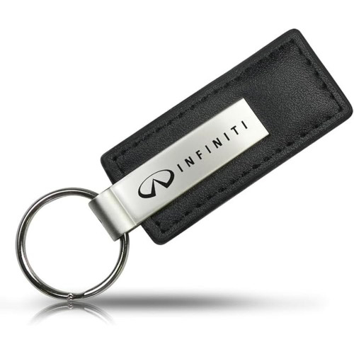 AU-TOMOTIVE GOLD Rectangular Leather Key chain for Infiniti