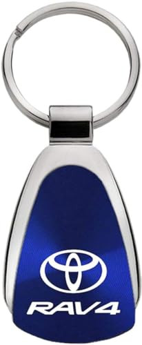 AU-TOMOTIVE GOLD Tear Drop Key Chain for Toyota Rav4 (Blue)