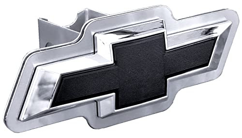 Chevrolet Black OEM Class III Hitch Plug - Chrome on Brush