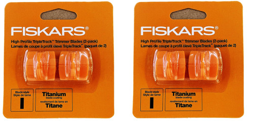 Fiskars 157400-1001 Titanium TripleTrack Cutting Replacement Blades- 2 Pack